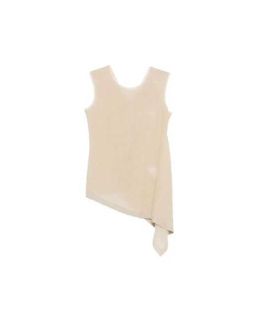 Gentry Portofino Natural Sleeveless Tops