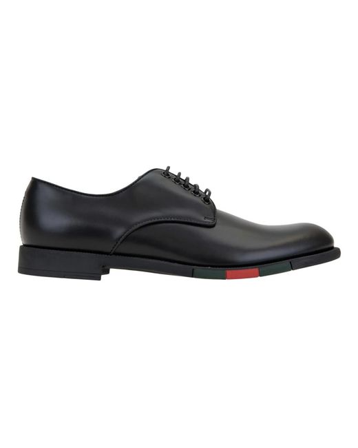 gucci black dress shoes GUCCI Black Derby Mens Lace Up Dress Shoes 10 – Jewelsunderthesea main image 0