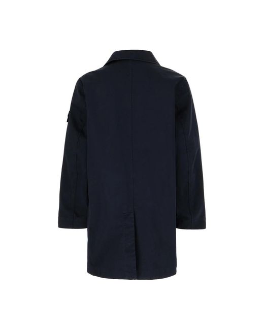 Single-Breasted Coats Stone Island de hombre de color Blue