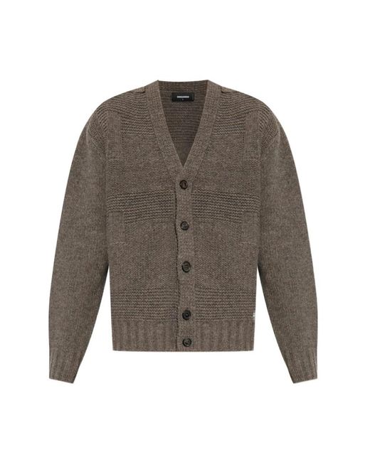 DSquared² Gray Cardigans for men