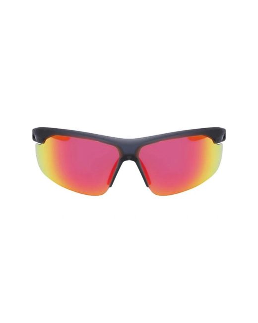Nike Accessoires ,Zwart ,Zwart/Rood Zonnebril Windtrack M in het Red voor heren