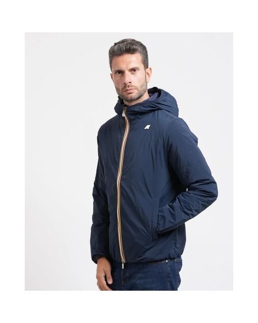 K-Way Blue Rain Jackets for men