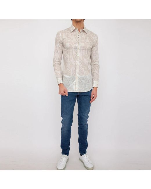Etro Gray Casual Shirts for men
