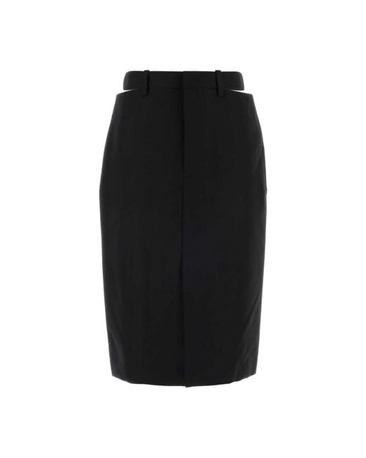 Jil Sander Black Midi Skirts