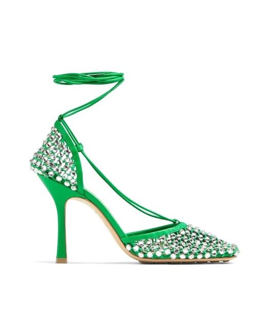 Sandali eleganti per lestate di Bottega Veneta in Green