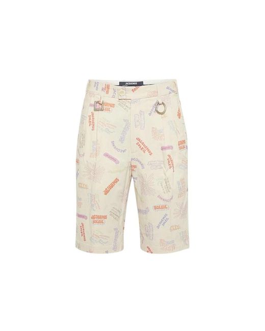 Jacquemus Natural Casual Shorts for men