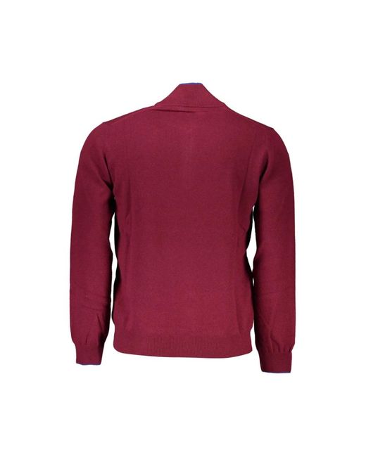 Harmont & Blaine Halb-zip profil pullover in Red für Herren
