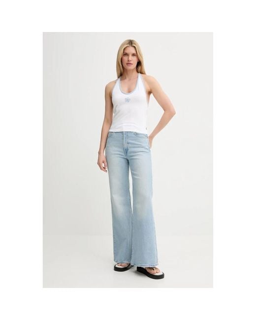 Levi's Jeans ,Blauw ,Denim Flared Jeans in het Blue