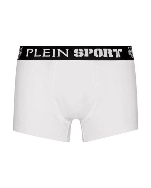 Philipp Plein Ondergoed ,Wit ,Katoen Witte Boxershorts Met Logo in het White voor heren