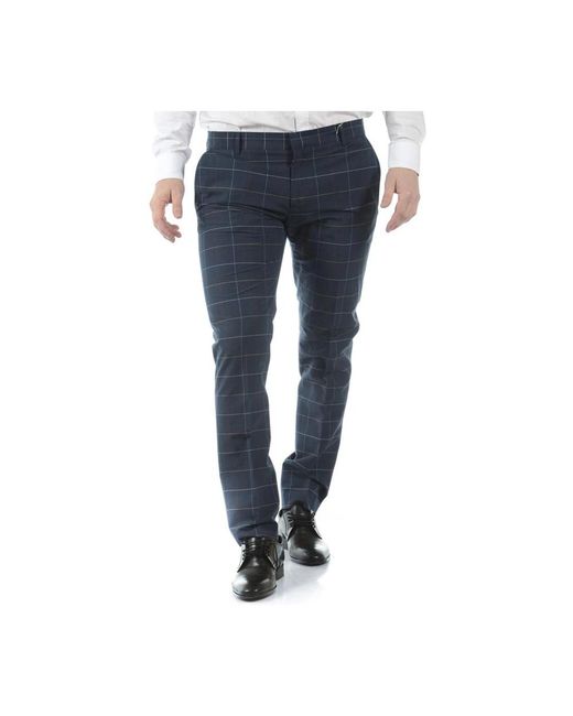Daniele Alessandrini Blue Slim-Fit Trousers for men
