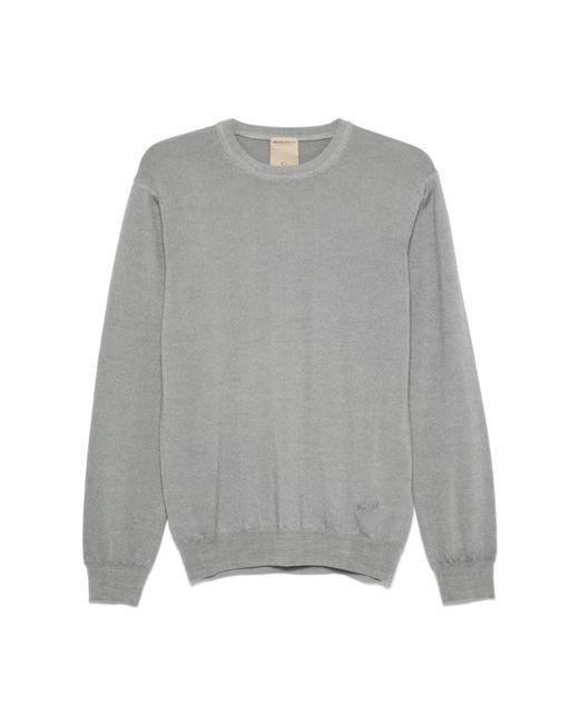 Woolrich Gray Round-Neck Knitwear for men