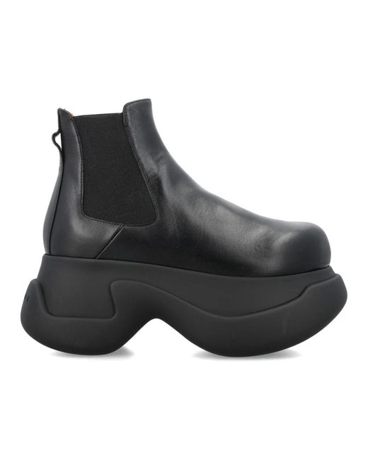 Marni Black Chelsea Boots