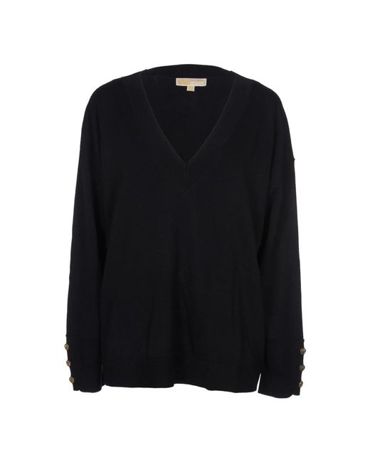 Michael Kors Black V-Neck Knitwear