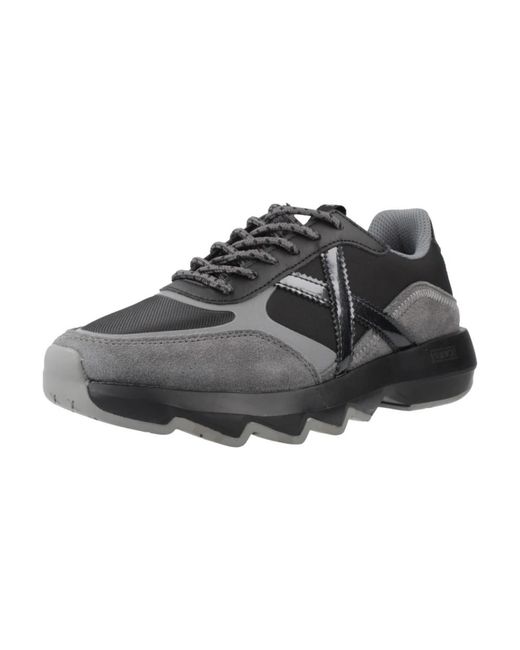 Munich Schoenen ,Grijs ,Casual Sneakers Voor Dagelijks Gebruik in het Black