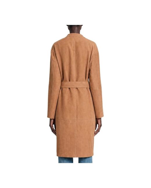 Max Mara Brown Belted Coats