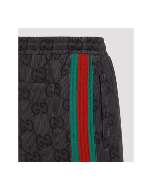 Gucci Dunkelgraue jogginghose mit seitenstreifen in Black für Herren
