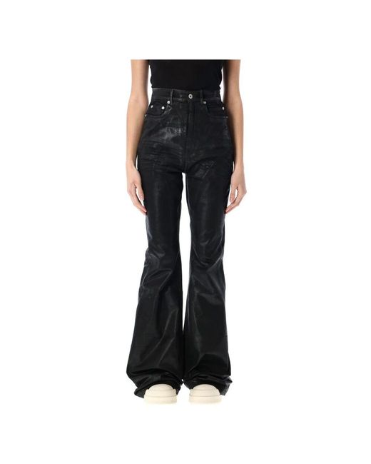 Rick Owens Black Flare Jeans