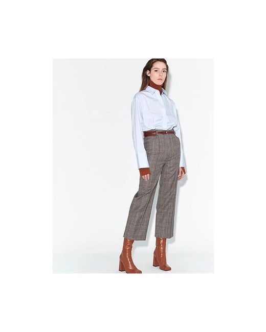 Barbara Bui Gray Wide Trousers