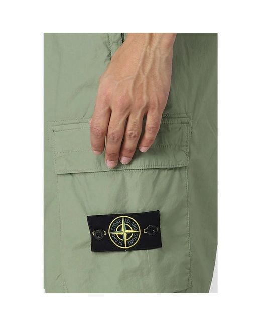 Stone Island Militär cargo bermuda shorts in Green für Herren