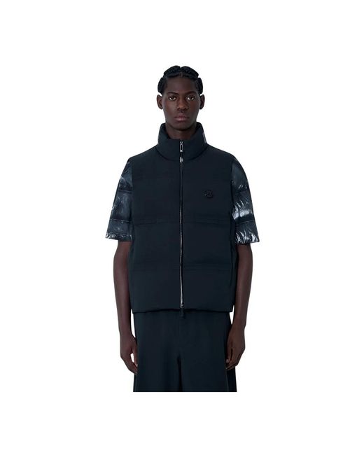 Moncler Jassen ,Zwart ,Matte Sparky Vest in het Blue voor heren