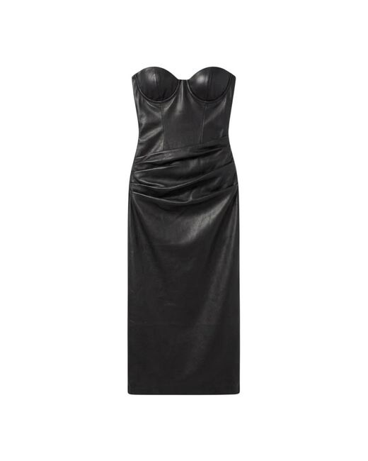 Midi Dresses Twentyfourhaitch de color Black