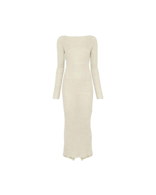 Baserange White Maxikleid in hellolivgrün