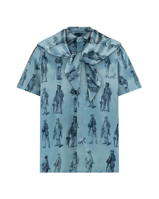 Short Sleeve Shirts flâneur pour homme en coloris Blue