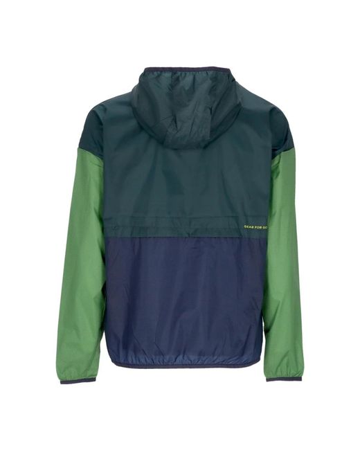 COTOPAXI Jassen ,Veelkleurig ,Polyester Opvouwbare Windbreaker Anorak Met Capuchon in het Green voor heren