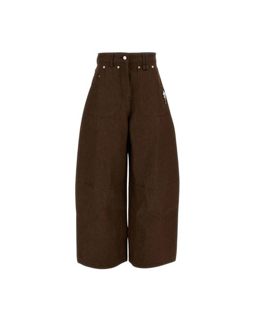 Simone Rocha Brown Wide Jeans