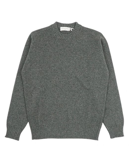FILIPPO DE LAURENTIIS Gray Round-Neck Knitwear for men