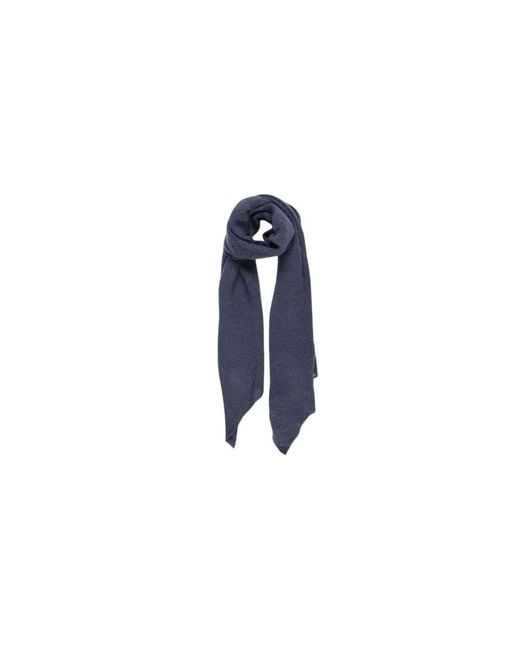 Pieces Blue Blauer Polyester Strickschal