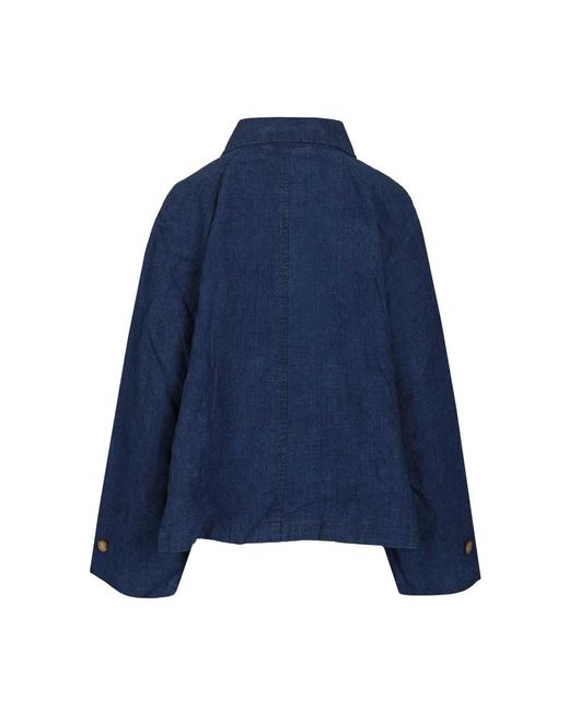 Polo Ralph Lauren Washed Linen Jacket in het Blue