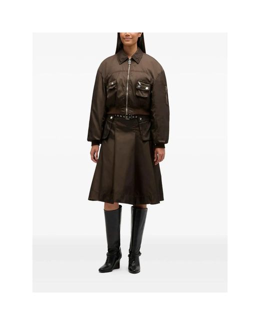 Ganni Brown Bomber Jackets