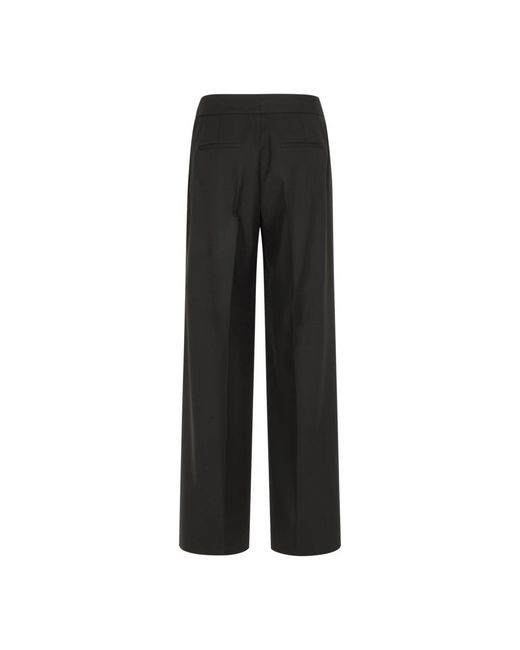 Peserico Black Wide Trousers