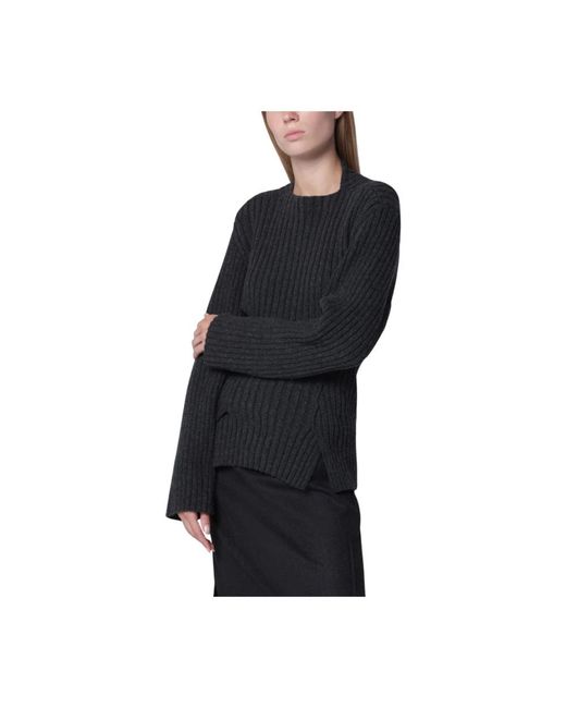 Victoria Beckham Black Round-Neck Knitwear