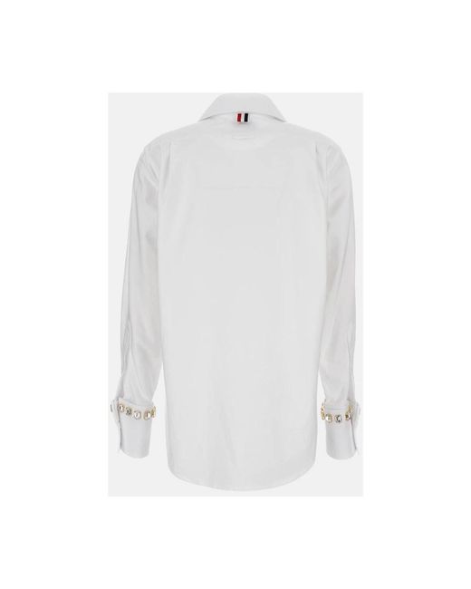 Thom Browne Overhemden ,Wit ,Katoen Overhemd in het White