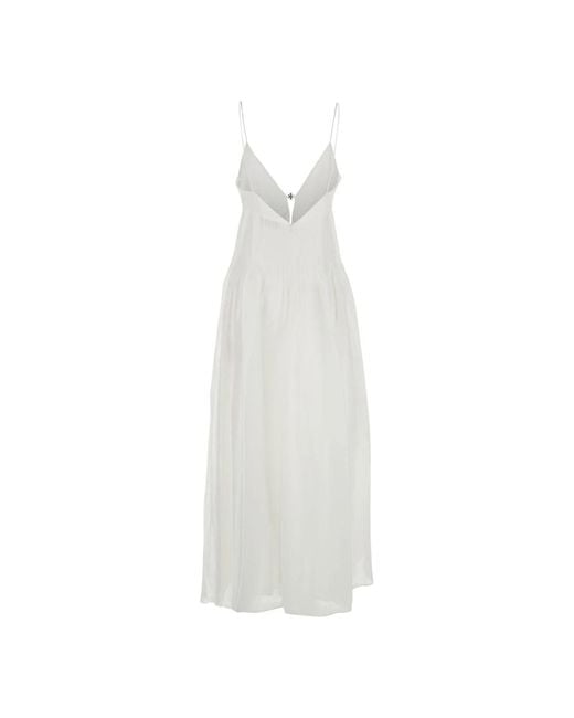Maxi Dresses Tory Burch de color White