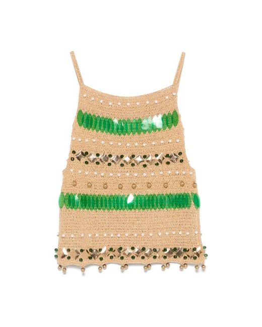 Bode Green Sleeveless Tops