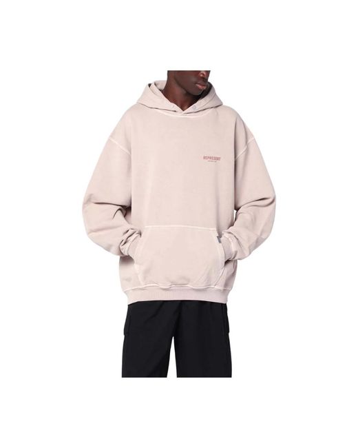 Represent Hoodies & Sweatvesten ,Roze ,Katoen Owners Club Hoodie in het Pink voor heren