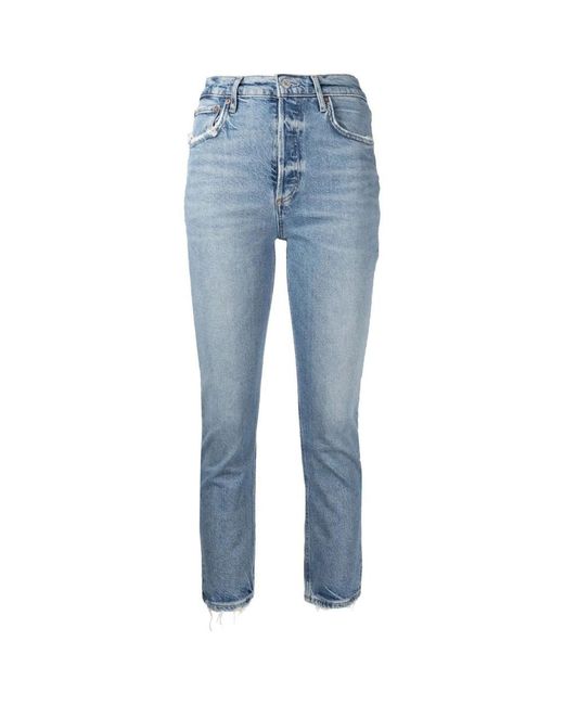 Agolde Blue Slim-Fit Jeans