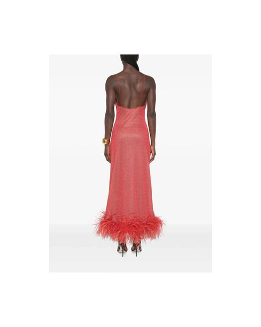 Oseree Red Evening Dress