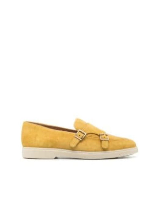 Zapatos monje con suela de goma Santoni de color Yellow