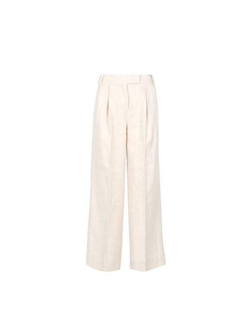 Max Mara Wijde Broek in het Natural