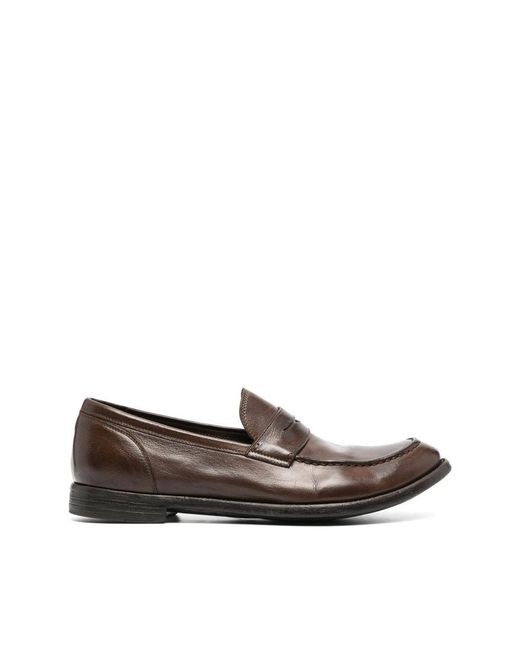 Officine Creative Brown Loafers for men