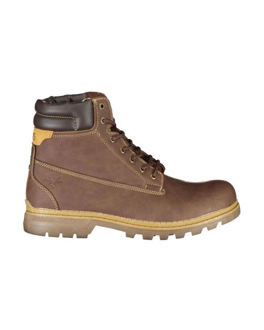 Carrera Brown Lace-Up Boots for men
