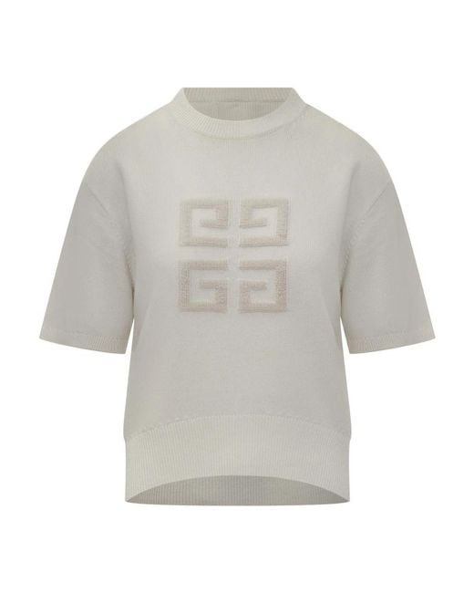 Givenchy Gray Round-Neck Knitwear