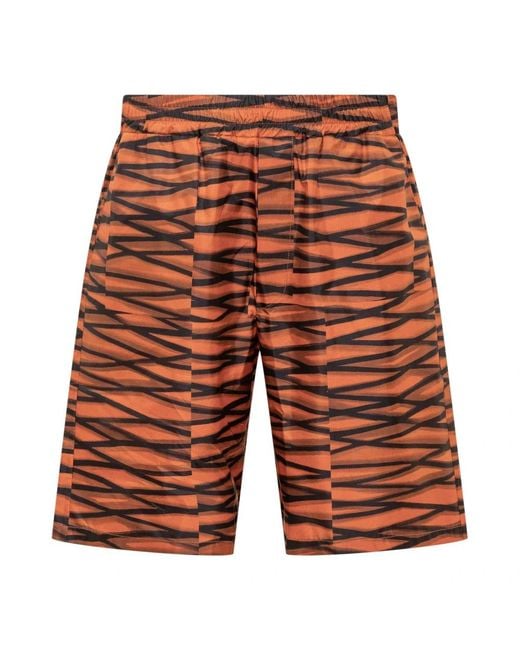 Pierre Louis Mascia Orange Casual Shorts for men