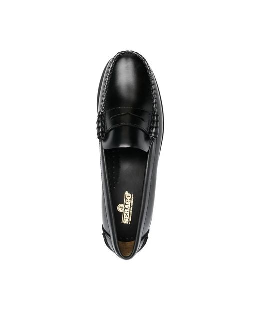 Sebago Black E Penny Flat Loafers