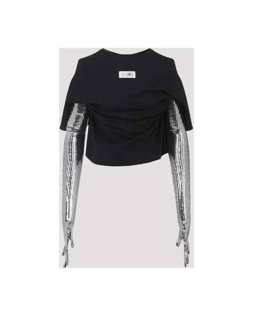 MM6 by Maison Margiela Black T-Shirts