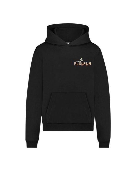 flâneur Hoodies in het Black voor heren